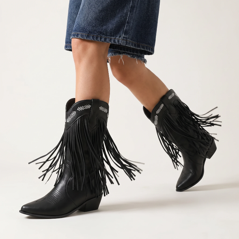 ALEJANDRA Santiag Pour Femme - Yehaw | Noir
