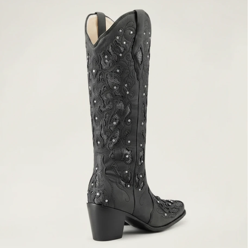 BERNARDA Santiag Pour Femme - Yehaw | Noir