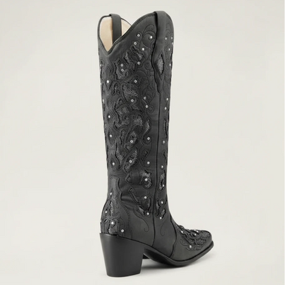 BERNARDA Santiag Pour Femme - Yehaw | Noir
