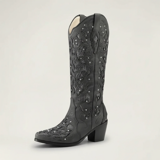 BERNARDA Santiag Pour Femme - Yehaw | Noir