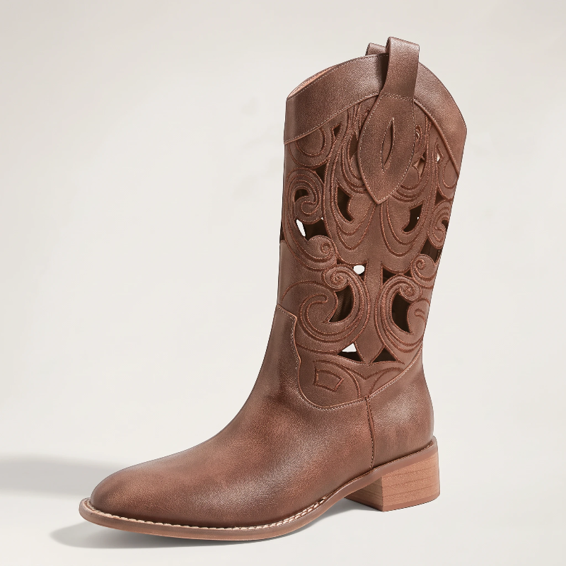ANGELICA Santiag Pour Femme - Yehaw | Marron