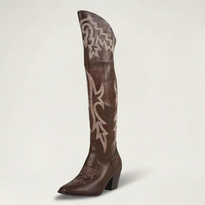 BEATRICE Santiag Pour Femme - Yehaw | Marron