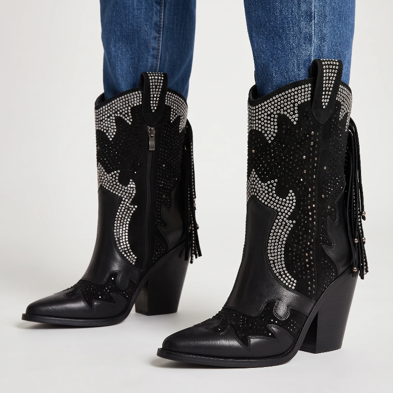 NELLIE Santiag Pour Femme - Yehaw | Noir