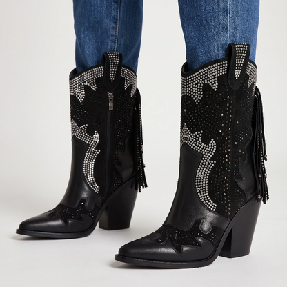 NELLIE Santiag Pour Femme - Yehaw | Noir