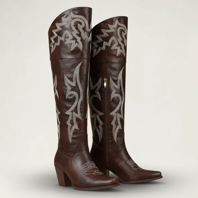 BEATRICE Santiag Pour Femme - Yehaw | Marron