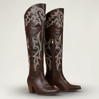 BEATRICE Santiag Pour Femme - Yehaw | Marron