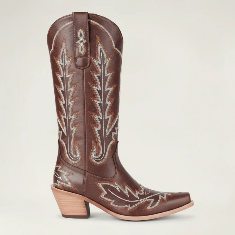 SALLY Santiag Pour Femme - Yehaw | Marron