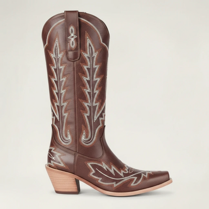 SALLY Santiag Pour Femme - Yehaw | Marron