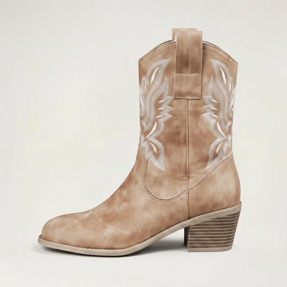 BARBARA Santiag Pour Femme - Yehaw | Marron