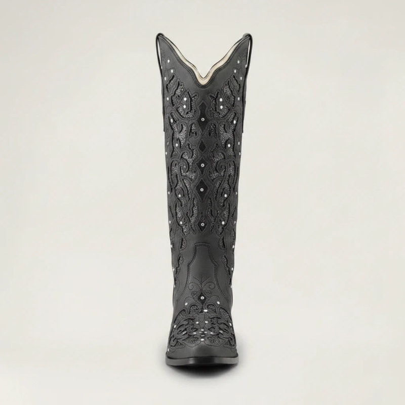 BERNARDA Santiag Pour Femme - Yehaw | Noir