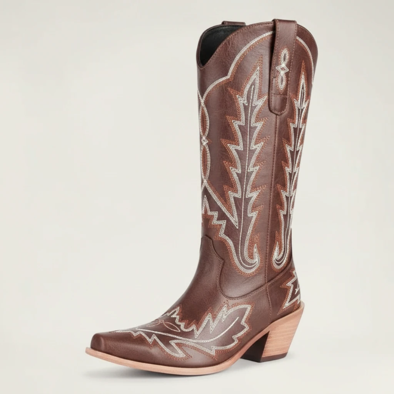 SALLY Santiag Pour Femme - Yehaw | Marron