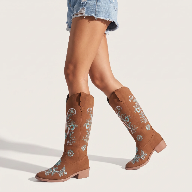 ADRIANA Santiag Pour Femme - Yehaw | Marron