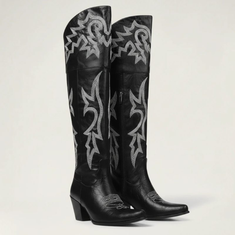 BEATRICE Santiag Pour Femme - Yehaw | Noir