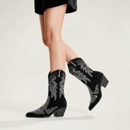 BESSIE Santiag Pour Femme - Yehaw | Noir