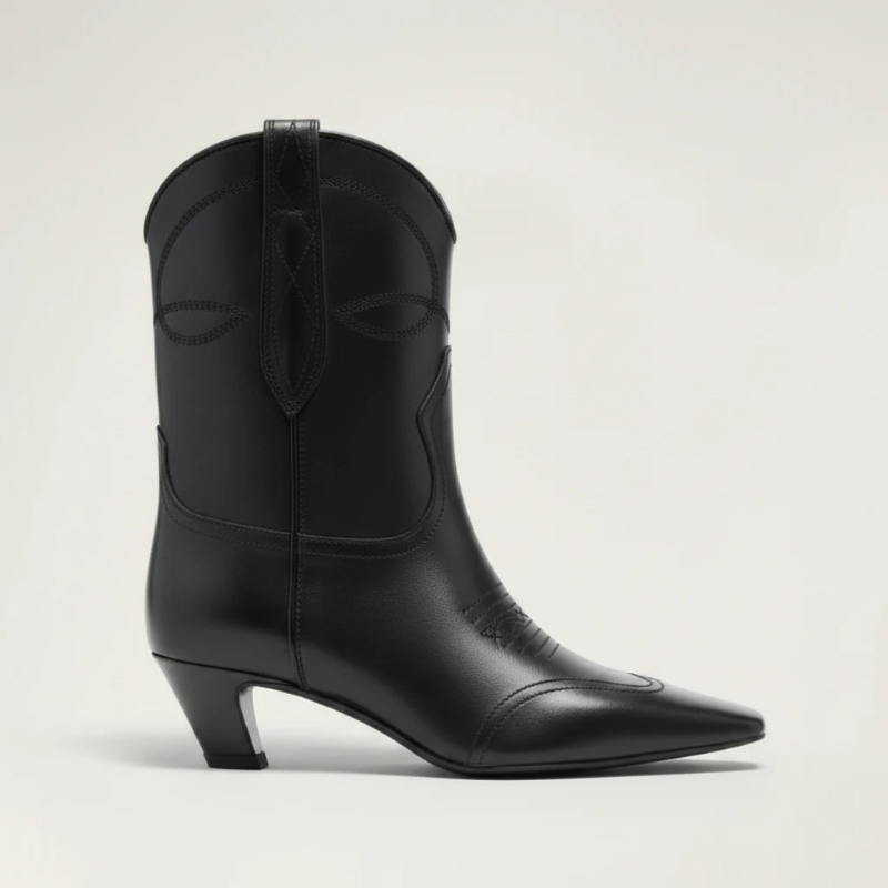 BERTA Santiag Pour Femme - Yehaw | Noir
