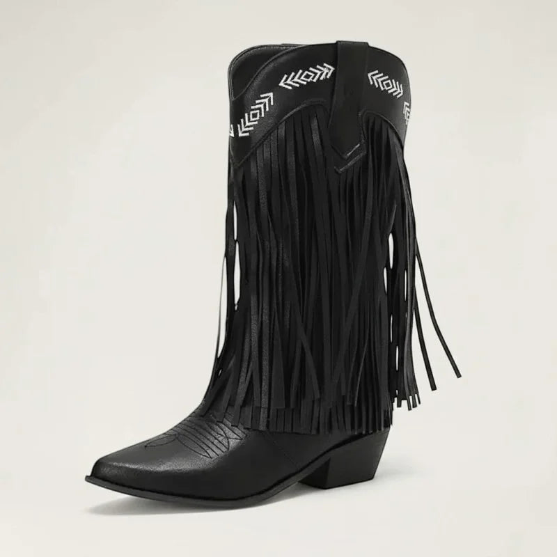 ALEJANDRA Santiag Pour Femme - Yehaw | Noir