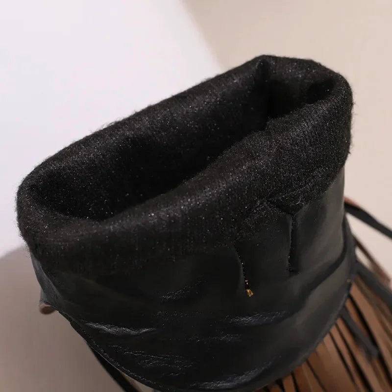 Santiags pour femme Yehaw Alejandra en marron, chaussures en cuir avec détails élégants.