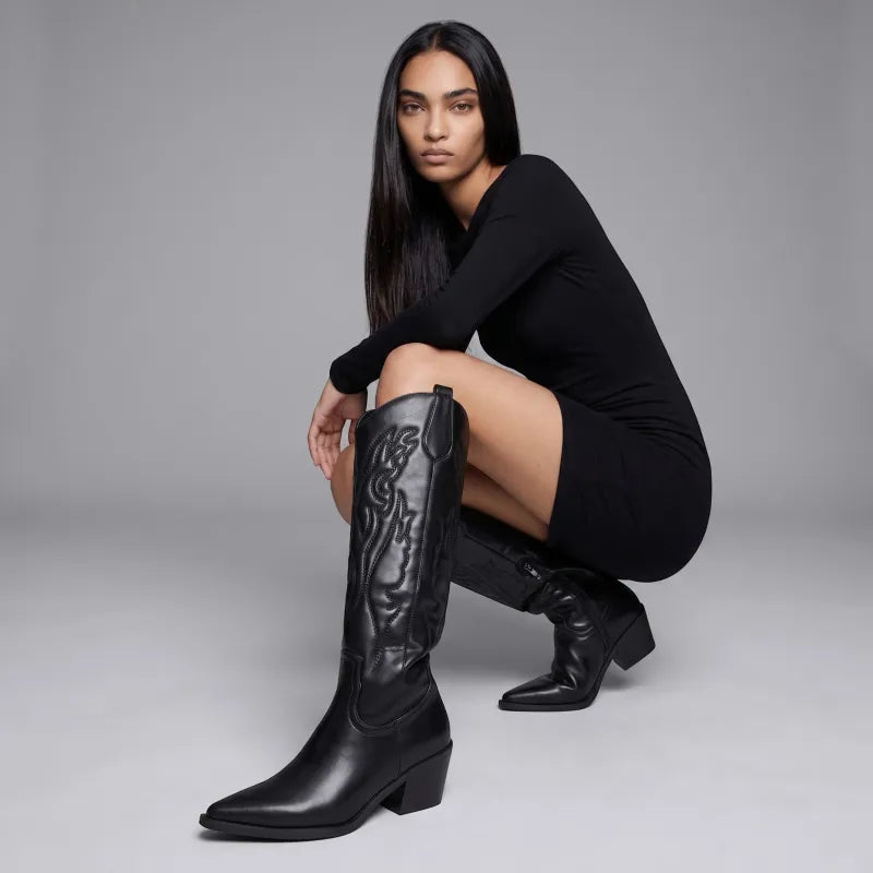 ALICIA Santiag Pour Femme - Yehaw | Noir