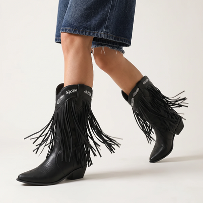 ALEJANDRA Santiag Pour Femme - Yehaw | Noir