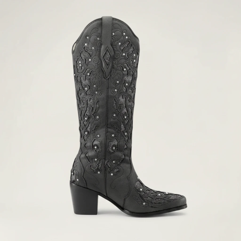 BERNARDA Santiag Pour Femme - Yehaw | Noir