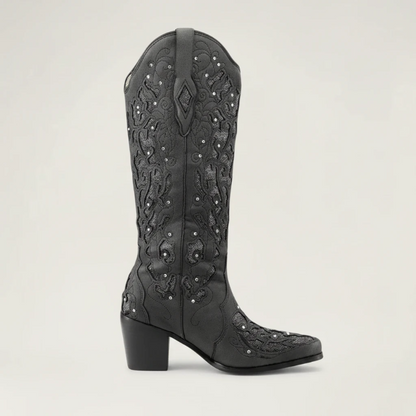 BERNARDA Santiag Pour Femme - Yehaw | Noir