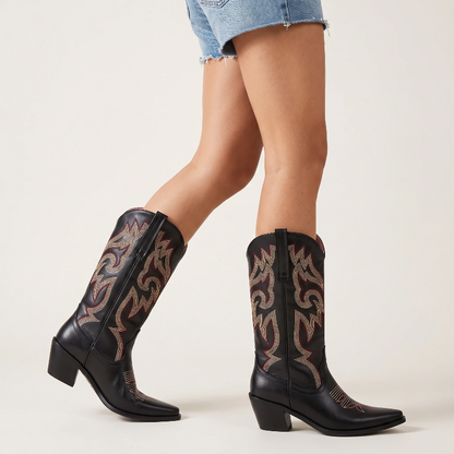 CECILIA Santiag Pour Femme - Yehaw | Noir