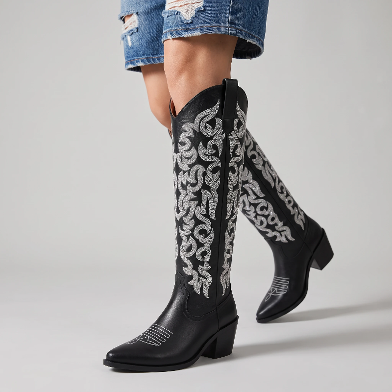 CELIA Santiag Pour Femme - Yehaw | Noir
