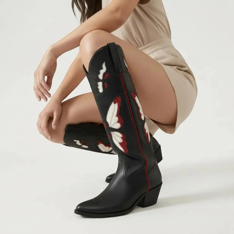 CLARA Santiag Pour Femme - Yehaw | Noir