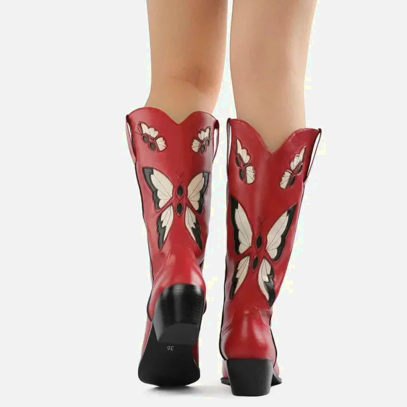 Escarpins pour femme Clara Santiag Yehaw en rouge, vue de face, en cuir, taille 35, style élégant et tendance.