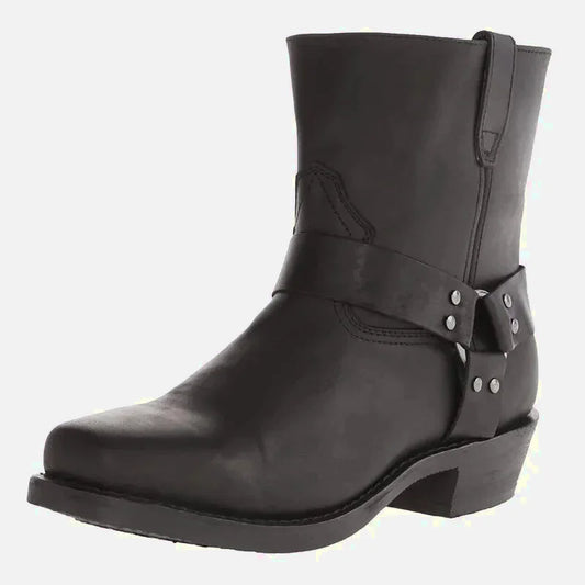 Chaussures santiag pour homme Yehaw Denver en noir, design élégant avec détails en cuir et semelle robuste.
