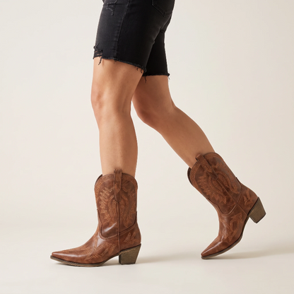 CAMILA Santiag Pour Femme - Yehaw | Marron