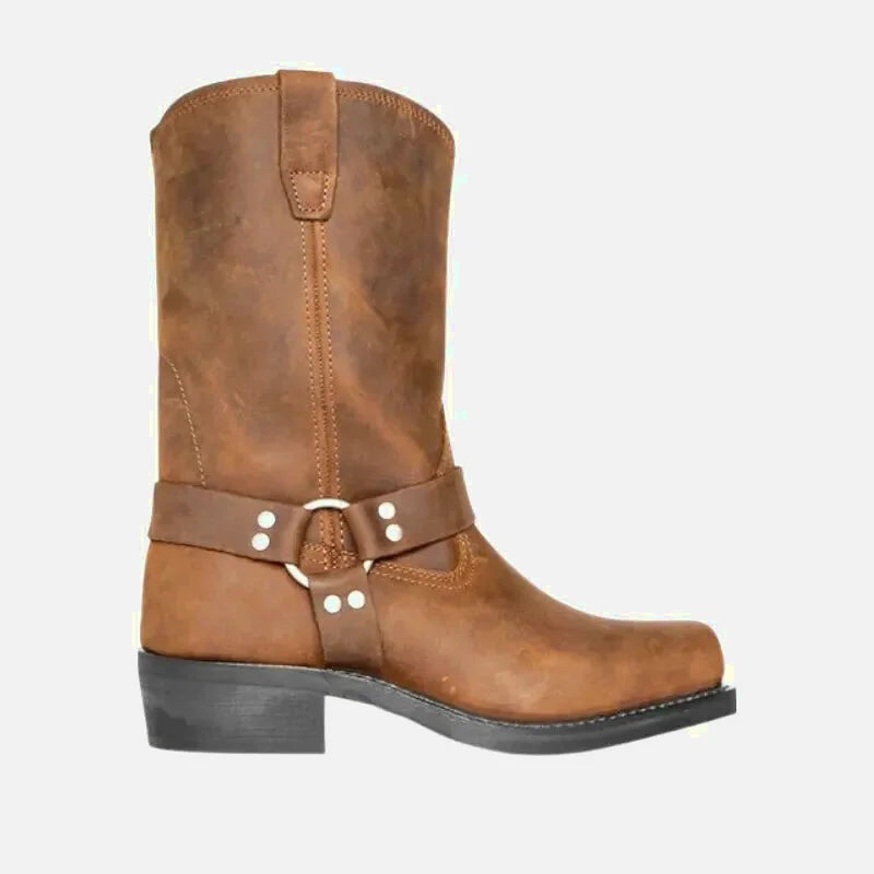 Chaussures Ghost Santiag pour homme Yehaw en marron, avec détails en cuir et semelle robuste, style élégant et moderne.