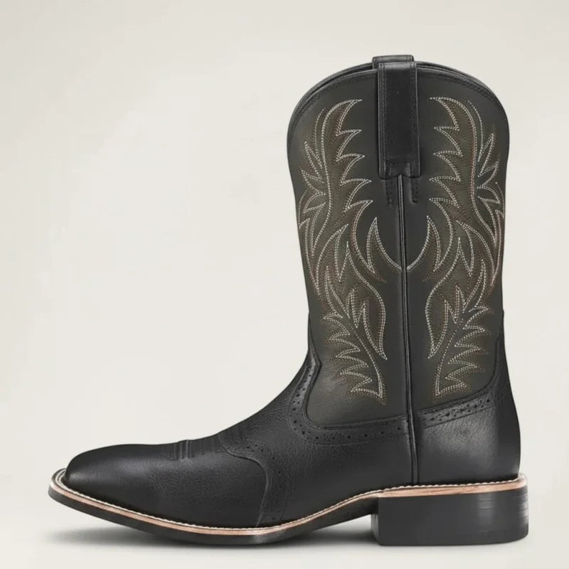 JOHNNY Santiag Pour Homme - Yehaw | Noir