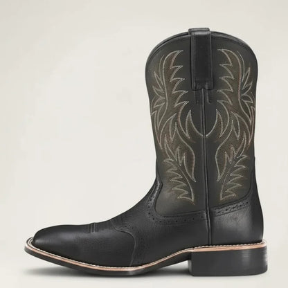 JOHNNY Santiag Pour Homme - Yehaw | Noir