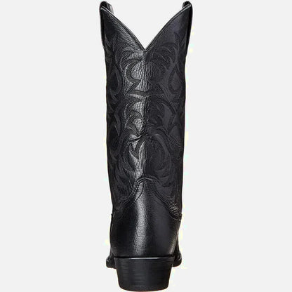 Santiags pour homme Yehaw Levi en cuir noir, 38,5, chaussures robustes et élégantes pour style décontracté.