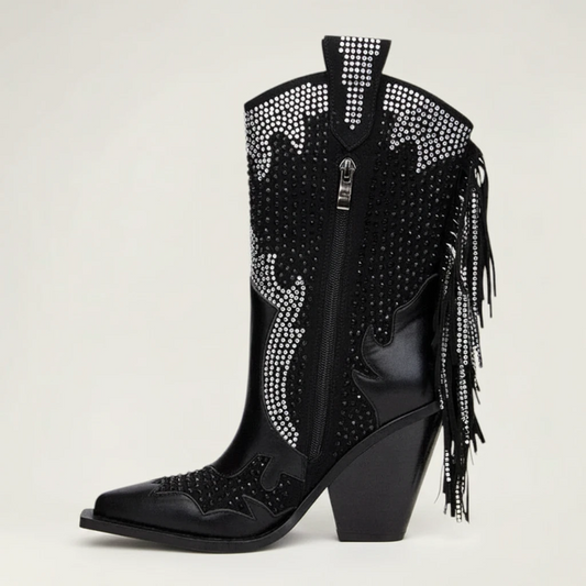 NELLIE Santiag Pour Femme - Yehaw | Noir