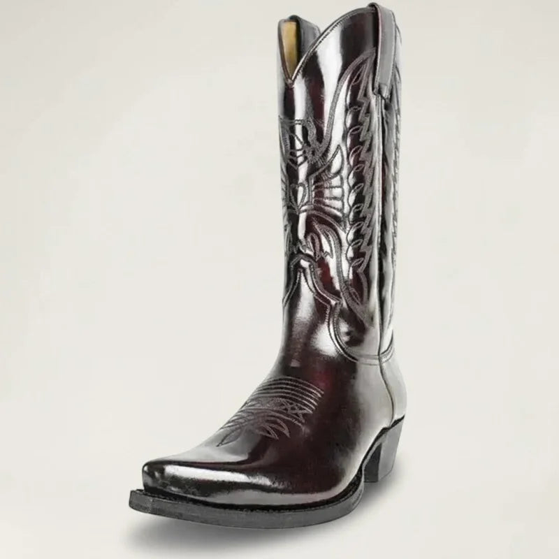 TEDDY Santiag Pour Homme - Yehaw | Marron Foncé