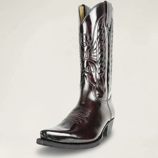 TEDDY Santiag Pour Homme - Yehaw | Marron Foncé